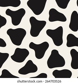 Abstract background. Cow or dalmatian spots seamless pattern. vector illustration