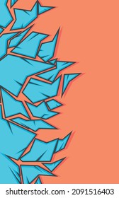 Abstract background with crack pattern and some copy space area