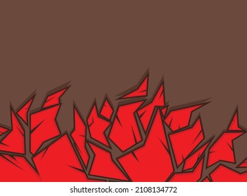 Abstract background with crack pattern and some copy space area