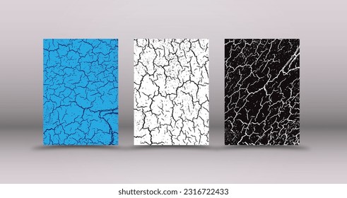 Abstract background. Cracks on a colored background. A template for the title page of a book, brochure or booklet. Background layout for web design, social network, interior and creative ideas