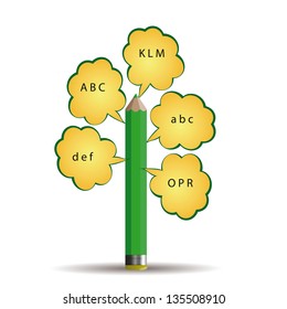 Abstract background with crayon - back to school