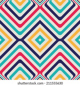 Abstract background - crazy colorful lines. Seamless background. Vector illustration.