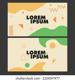 abstract background with cream, orange and green as a main color