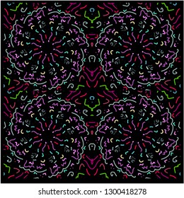 Abstract background created with colorful lines and textures