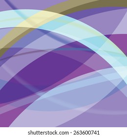 Abstract background created with colorful wavy stripes. Vector