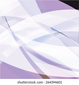 Abstract background created with colorful wavy stripes. Vector