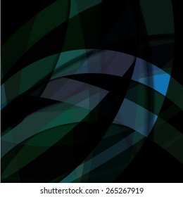 Abstract background created with colorful wavy stripes. Vector