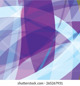 Abstract background created with colorful wavy stripes. Vector