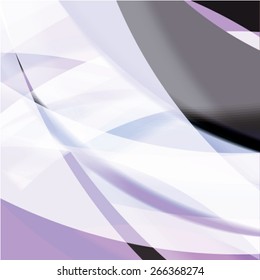 Abstract background created with colorful wavy stripes. Vector