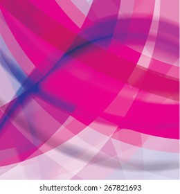 Abstract background created with colorful wavy stripes. Vector