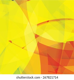 Abstract background created with colorful wavy stripes. Vector