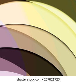 Abstract background created with colorful wavy stripes. Vector