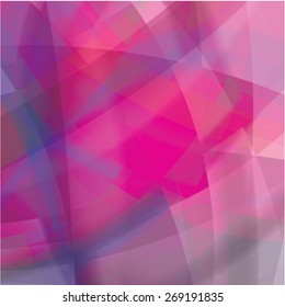 Abstract background created with colorful wavy stripes. Vector