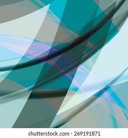 Abstract background created with colorful wavy stripes. Vector