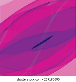 Abstract background created with colorful wavy stripes. Vector