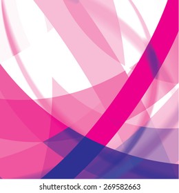 Abstract background created with colorful wavy stripes. Vector