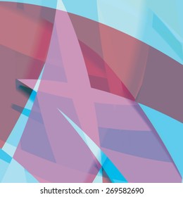 Abstract background created with colorful wavy stripes. Vector