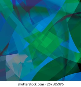 Abstract background created with colorful wavy stripes. Vector