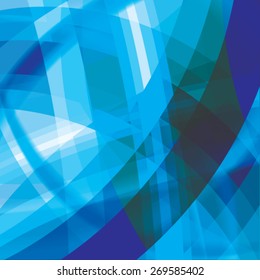Abstract background created with colorful wavy stripes. Vector