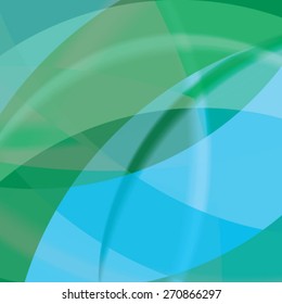 Abstract background created with colorful wavy stripes. Vector