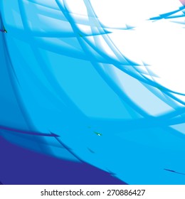 Abstract background created with colorful wavy stripes. Vector