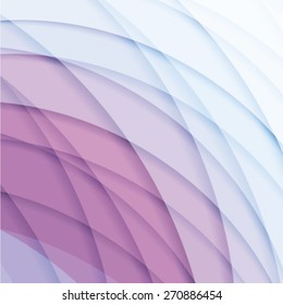Abstract background created with colorful wavy stripes. Vector