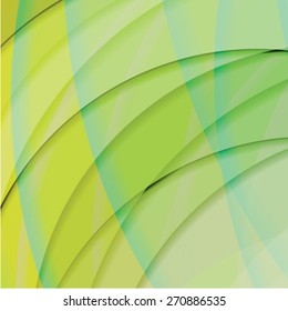Abstract background created with colorful wavy stripes. Vector