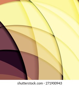 Abstract background created with colorful wavy stripes. Vector