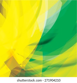 Abstract background created with colorful wavy stripes. Vector