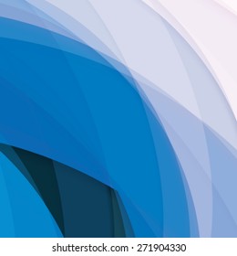 Abstract background created with colorful wavy stripes. Vector