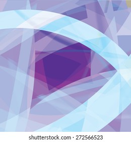 Abstract background created with colorful wavy stripes. Vector