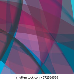 Abstract background created with colorful wavy stripes. Vector