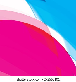 Abstract background created with colorful wavy stripes. Vector
