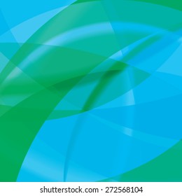 Abstract background created with colorful wavy stripes. Vector