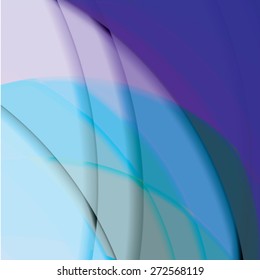 Abstract background created with colorful wavy stripes. Vector