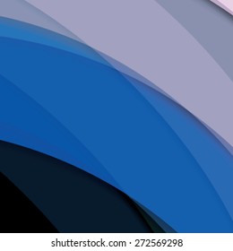 Abstract background created with colorful wavy stripes. Vector