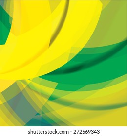 Abstract background created with colorful wavy stripes. Vector