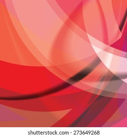 Abstract background created with colorful wavy stripes. Vector