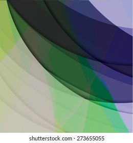 Abstract background created with colorful wavy stripes. Vector