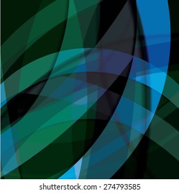 Abstract background created with colorful wavy stripes. Vector