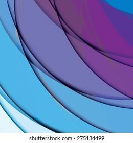 Abstract background created with colorful wavy stripes. Vector