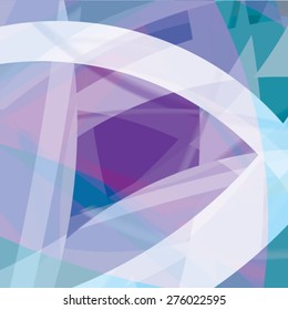 Abstract background created with colorful wavy stripes. Vector