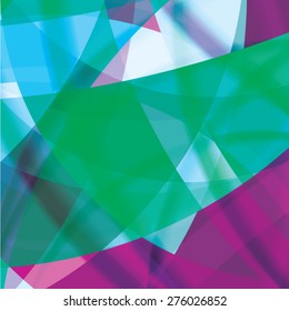 Abstract background created with colorful wavy stripes. Vector