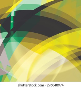 Abstract background created with colorful wavy stripes. Vector