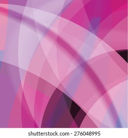 Abstract background created with colorful wavy stripes. Vector