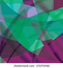 Abstract background created with colorful wavy stripes. Vector