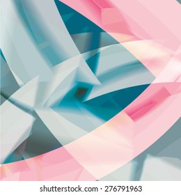 Abstract background created with colorful wavy stripes. Vector