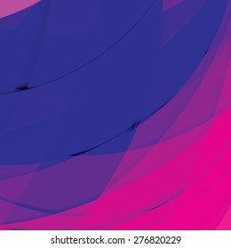 Abstract background created with colorful wavy stripes. Vector