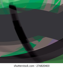 Abstract background created with colorful wavy stripes. Vector