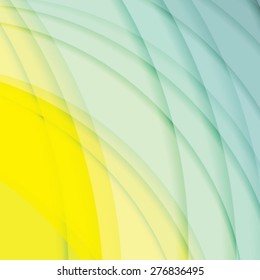 Abstract background created with colorful wavy stripes. Vector